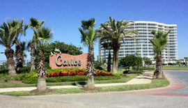 caribe resort sign in orange beach